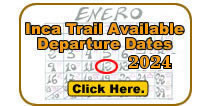 Inca Trail Available Departure Dates